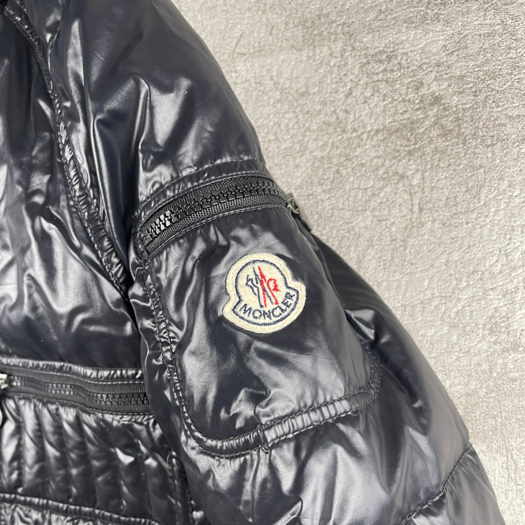 Moncler Women Hooded Down Puffer Jacket Black Size 1 S Quilted Zip Bomber thumbnail 10