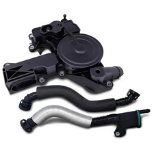 PCV Crankcase Vent Valve Breather Hose Kit - Compatible with Audi VW 2.0L Tur...