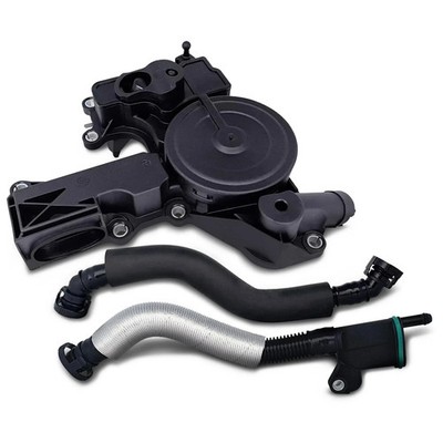PCV Crankcase Vent Valve Breather Hose Kit - Compatible with Audi VW 2.0L Tur...