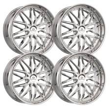 Set-4 Cavallo Clv-46 20x8.5 5x120 35mm Nano Chrome Wheels Rims 20 Inch