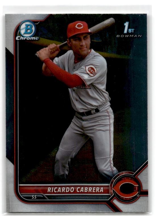 2022 Bowman Chrome #BCP-158 Ricardo Cabrera Prospects Cincinnati Reds