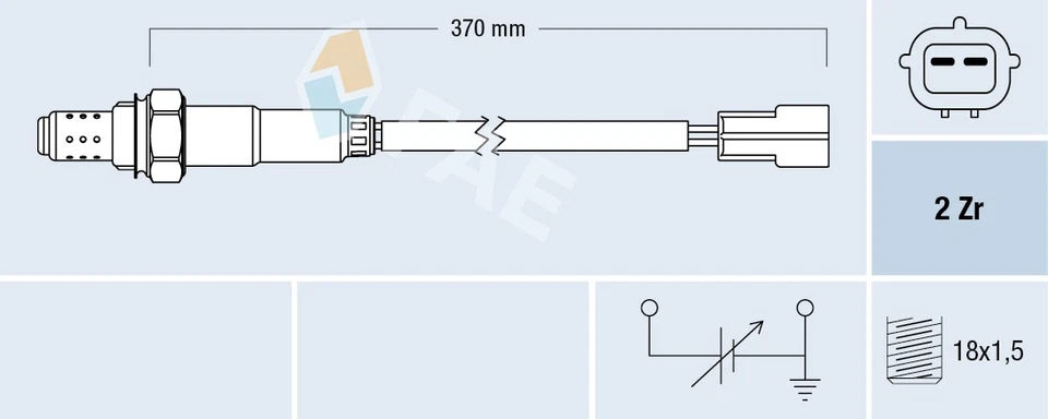 Sonde lambda 77323 FAE pour CHEVROLET MAZDA DAEWOO - Photo 1/1