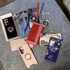 Assorted Multicolor Phone Protective Cases w/Ring Holders, Glitter Lot Butterfly