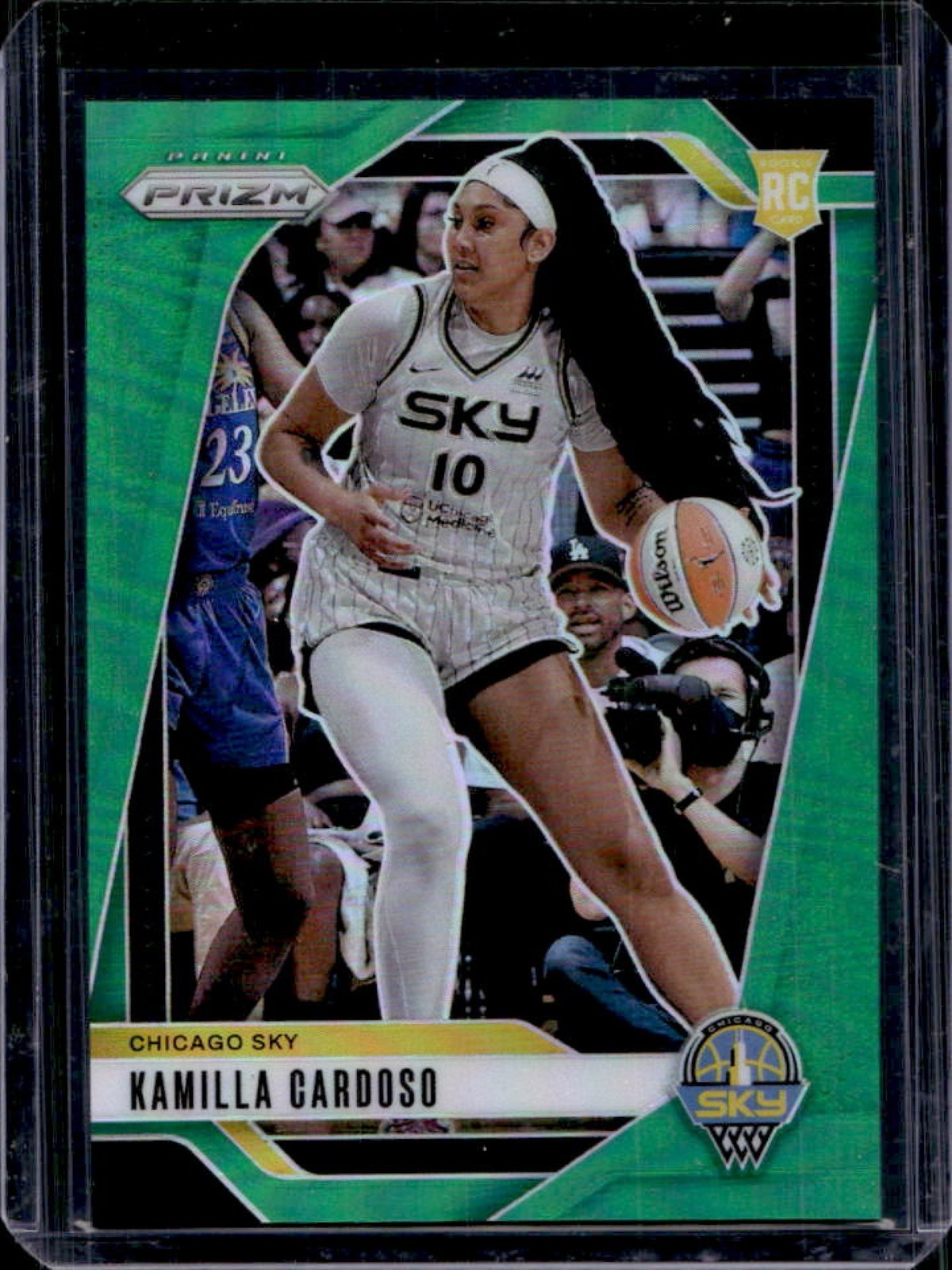 2024 Panini WNBA Prizm Kamilla Cardoso RC Green Rookie #93 Sky