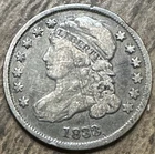 1833 US Bust Dime Early Type Coin