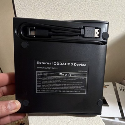 JKNJX External ODD&HDD Device USB External Drive Black