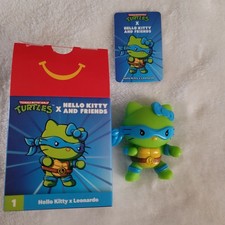 2025 McDonalds TMNT Hello Kitty HAPPY MEAL TOY 1 Hello Kitty x Leonardo NEW