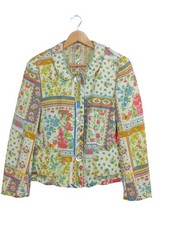 STIFF Giacca corta Donna Giacca Taglia IT 50 blu-rosa-arancione chiaro