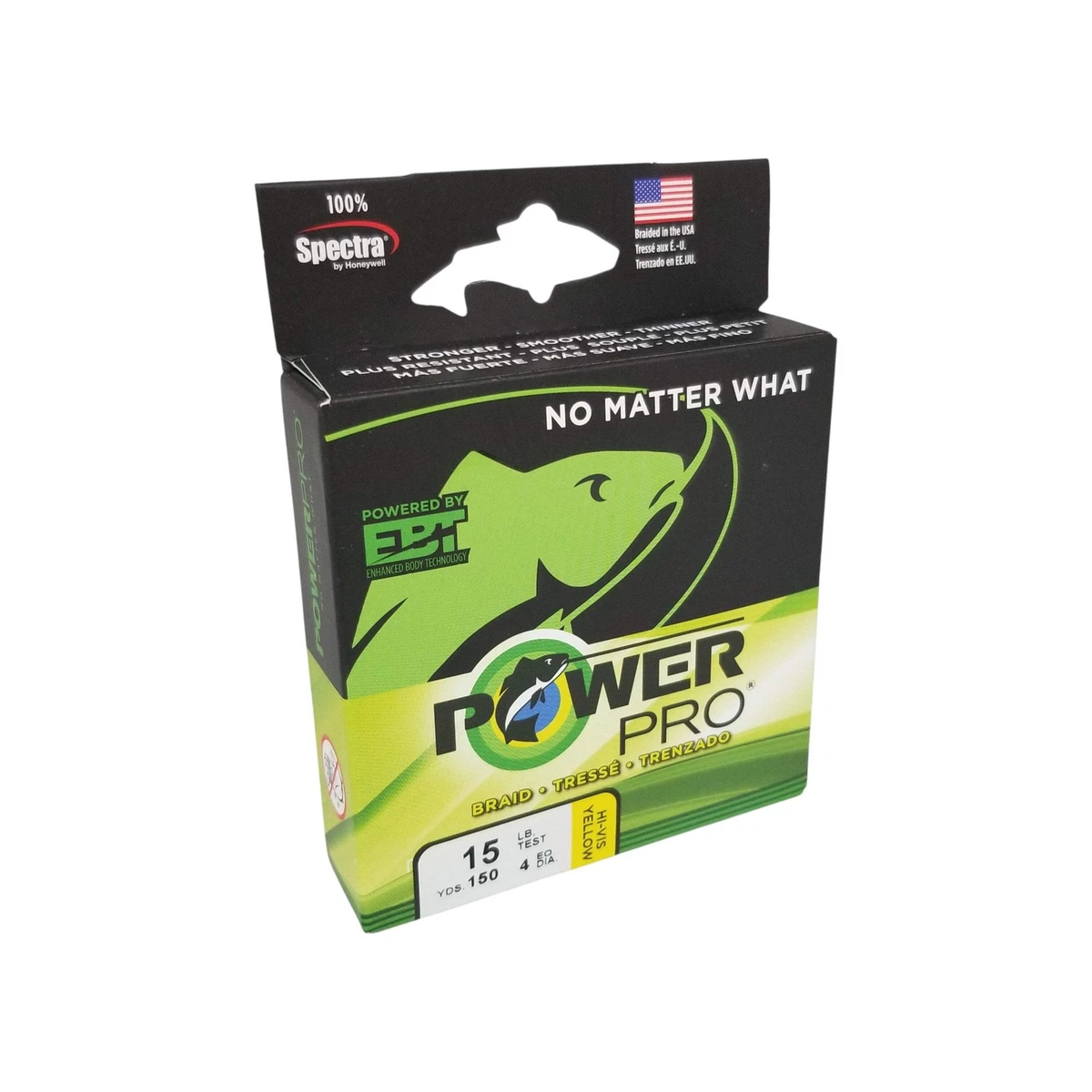 Power Pro Yellow Braided Fishing Lines & Leaders 10 lb Line Weight