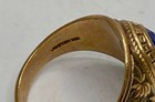 Josten 10K Yellow Gold Blue Stone Vintage High School Class Ring Size 8.5 9.3g — photo 5