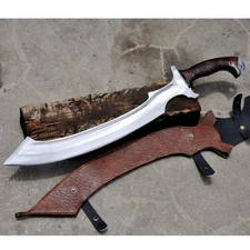 Handmade Full Tang Carbon Steel Blade Khopesh Sword | Hunting Sword Camping