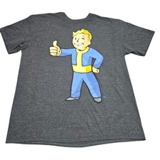 Fallout Vault Boy Tshirt Large Gray Bethesda Video Games Gamer Nerdcore Street