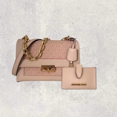 Michael Kors MK Tasche Umhängetasche Geldbörse Jet Set Travel Cece Rosa Rose NEU