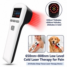 Cold Laser Therapy Device LLLT 650nm 808nm Red Light Therapy for Pain Relief
