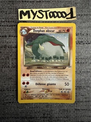 Pokemon Karte Donphan Dark 3/105 Holo Neo Destiny Wizards Französisch Gebraucht 