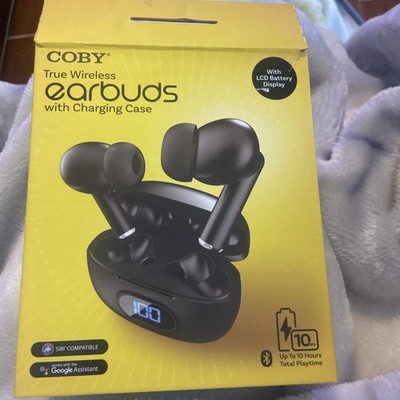 Coby True Wireless Earbuds W/ Carrying Case LCD Battery Display