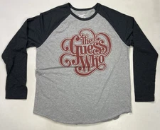 The Guess Who Graphic Raglan T-shirt Men Slim XXL Gray Long Sleeve Music