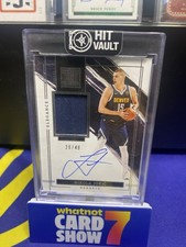 Panini 2021-22 Impeccable Elegance Nikola Jokic EV-NJK Patch Auto /49 HIT Vault