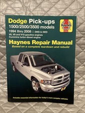 Dodge Pick-up Truck 150025003500 Models 1994-2008 V6 V8 V10 Repair Manual