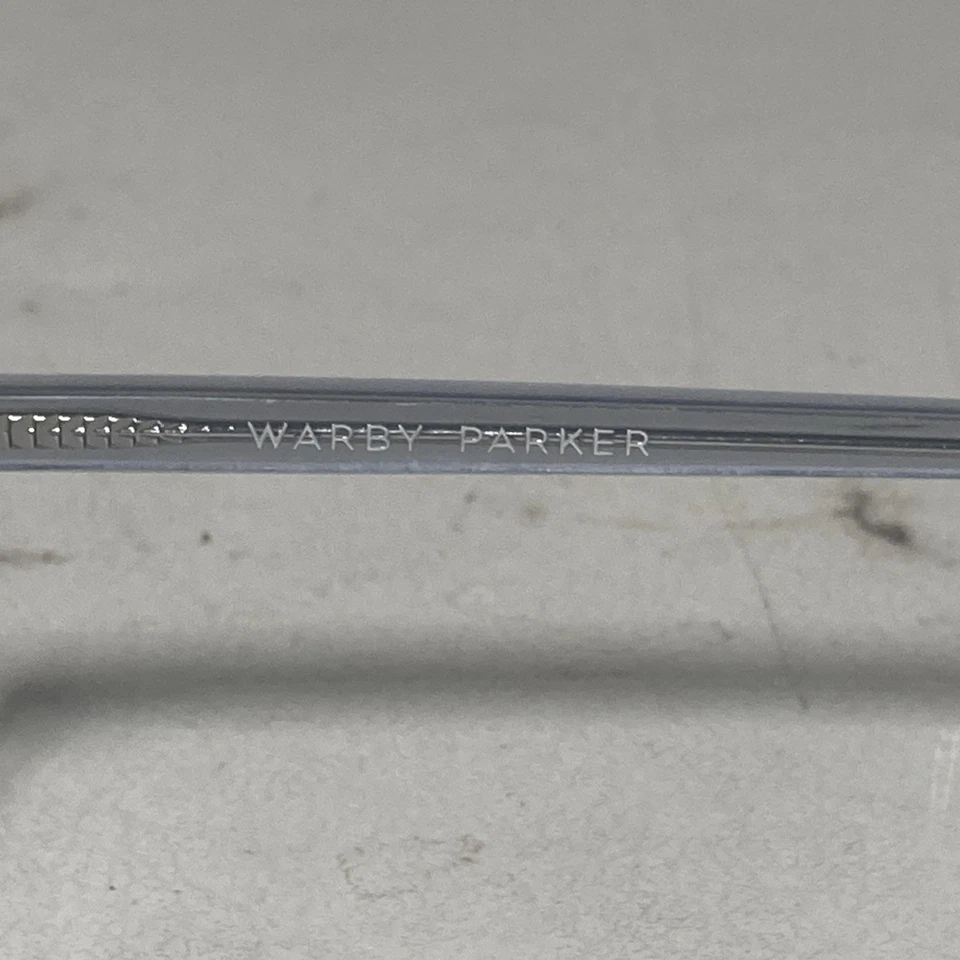 Warby Parker Eyeglasses FRAMES ONLY Watts M 371 49-18-145 Clear Gray 455 - Image 3 of 4