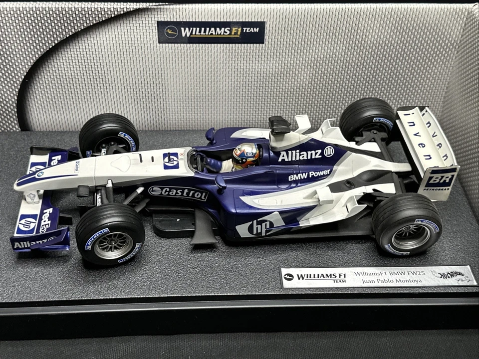Hot Wheels 1/18 Williams F1 Team BWM FW25 Juan Pablo Diecast - Image 2 of 4