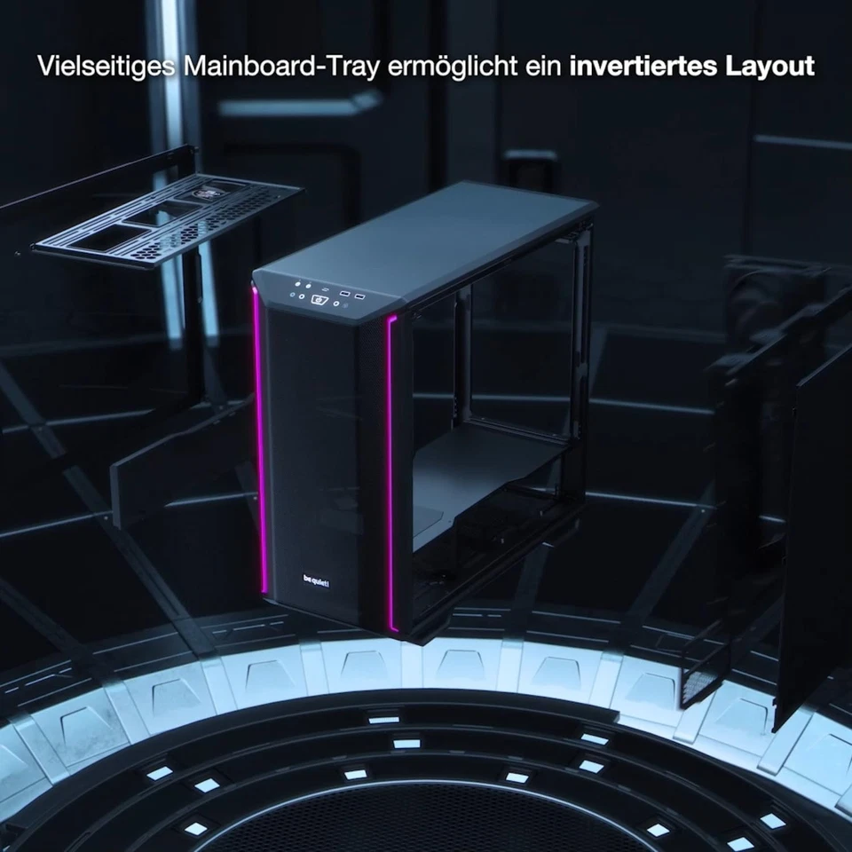be quiet! Dark Base 701 Black PC-Gehäuse, 3X Silent Wings 4 PWM high-Speed Lüfte - Bild 3 von 4