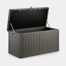 Outdoor garden cushion storage box waterproof plastic patio deck tool toy medium