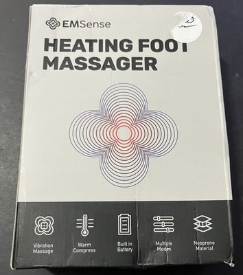 EMSense Pulsating Heat Foot & Nerve Relaxing Neuropathy Massager Therapy New