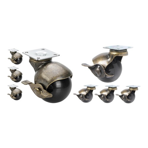 Lot de 4 roues de rechange mobiles pour vélo d'appartement - Convient aux ouvertures de montage de 7 mm et 8 mm (B Lot de 4 roues de rechange mobiles pour vélo d'appartement - Convient aux ouvertures de montage de 7 mm et 8 mm (B