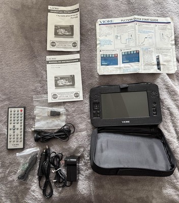 Viore PLC7V96 7'' LCD Portable Television/ Antenna /Remote & Power Adapter-Tested