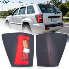Smoked Led Tail Lights Assembly For Jeep Grand Cherokee 2005-2010 Rear Lamps