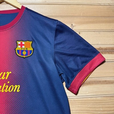 Nike Dri Fit Lionel Messi #10 FC Barcelona Home World Cup Soccer