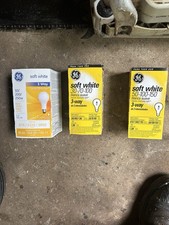 3 way GE Light bulbs. Various Wattages.