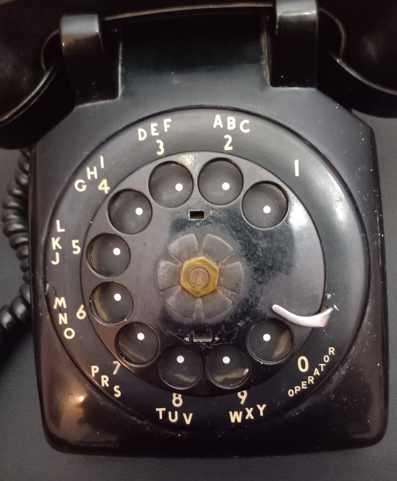 Western Electric Bell System Black Rotary Dial Telephone - Working Condition