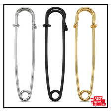 15Pcs Extra Large Heavy Duty Safety Pins, 4 Inch Jumbo Big Giant Safety Pins, 3