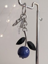 US Duties Included Coach Glitter Blueberry Bag Charm CR434 Last one