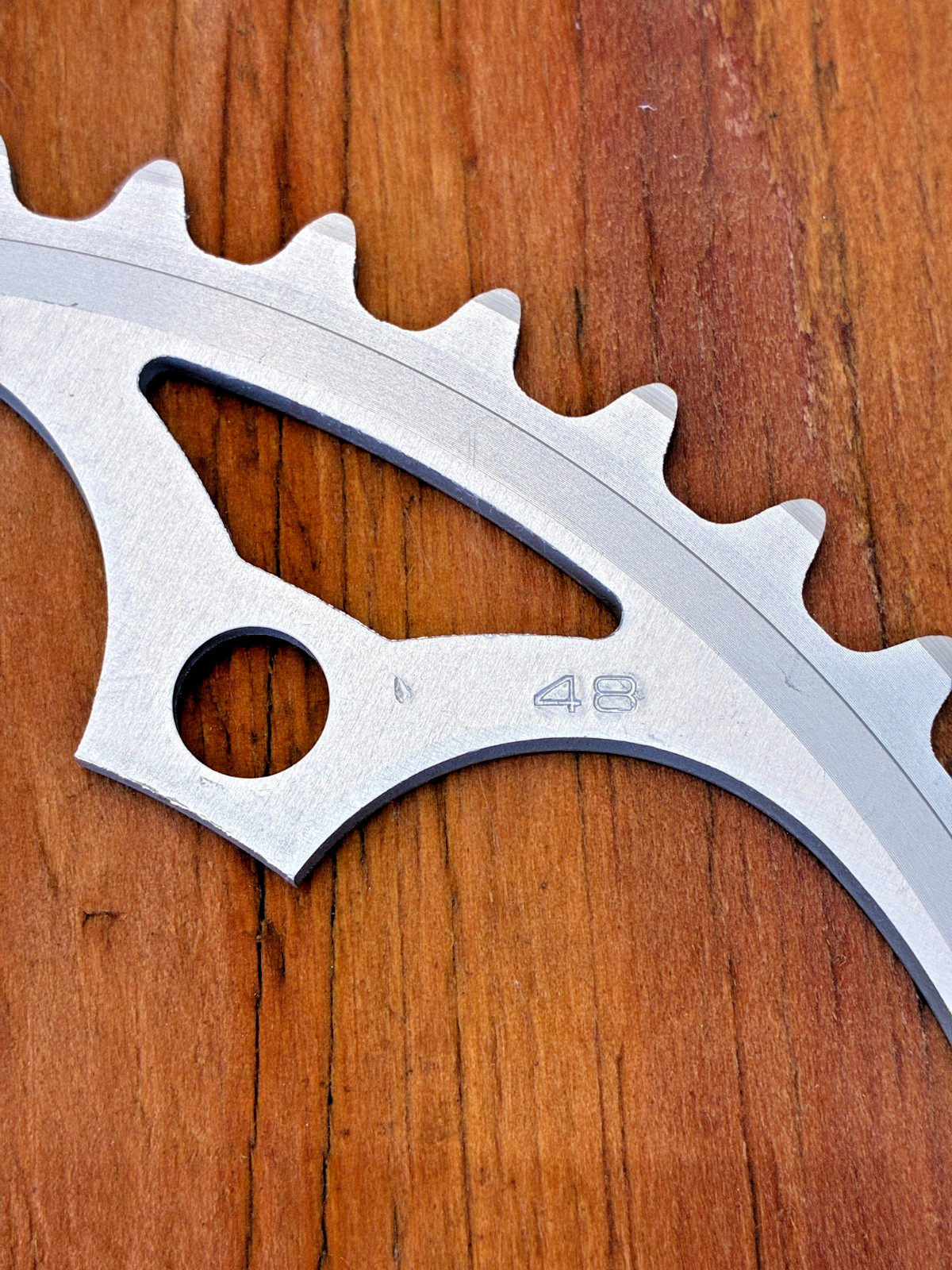 Sugino 48 Tooth Chainring - 3/32 Width - 130 BCD - Vintage - NOS - Silver