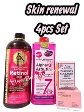 Veet Gold Alpha Arbutin Oil, SK Retinol Wash,Lise Collagen Face Soap Wonder 4pc