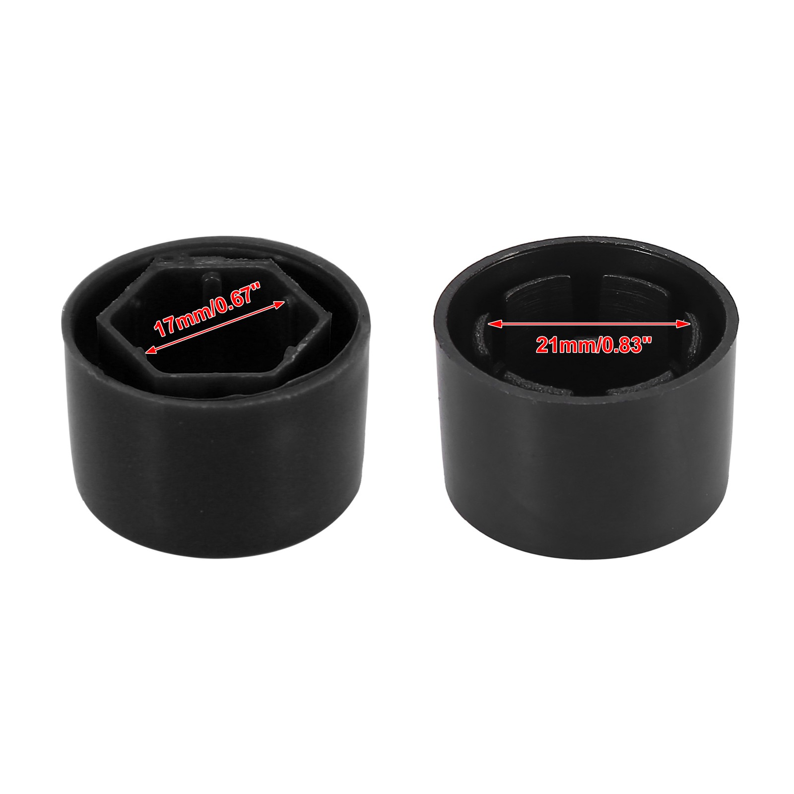 Pack of 1 For VW Black Wheel Lug Nut Covers Cap with Remove Dismantle Tool