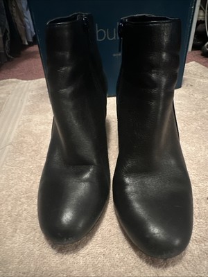 I-N-C Floriann Black Ankle Boots Size 8 1/2M
