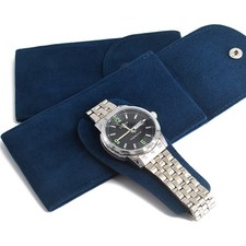 Velvet Watch Pouch Gift Watch Pouch Green Snap, Scratch-Proof for Watches