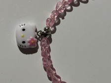 Hello Kitty 16    Elastic Pink Plastic Necklace