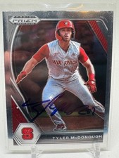 2021 Panini Prizm Draft Picks Baseball SIGNED RC Tyler McDonough PDP75
