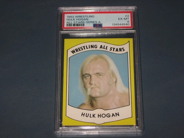 1982 Wrestling All Stars #2 Series A - HULK HOGAN RC Rookie Card PSA 6 EX-MT