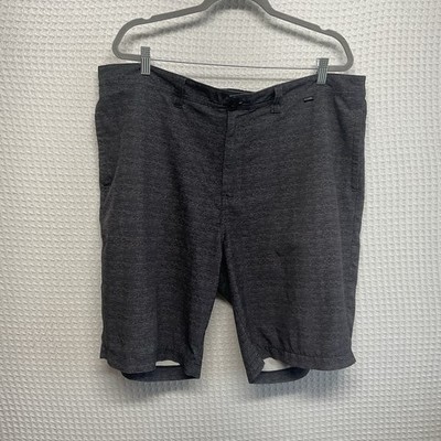 Travis Mathew Gray/Black Stretch Performance Golf Chino Shorts Men 42x10