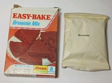 New In Box 1971 Vintage Easy-Bake Oven Kenner 1971 Brownie Mix In Original Box