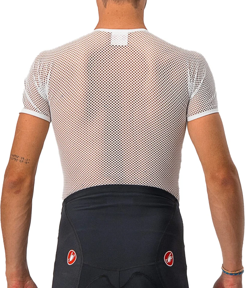 Castelli Core Mesh 3 Mens Cycling Base Layer White Short Sleeve Top Jersey - Image 2 of 4