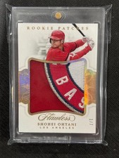 2018 Panini Flawless Rookie Patches Shohei Ohtani #RP-SO1 Gold Pitching #/7 RC 