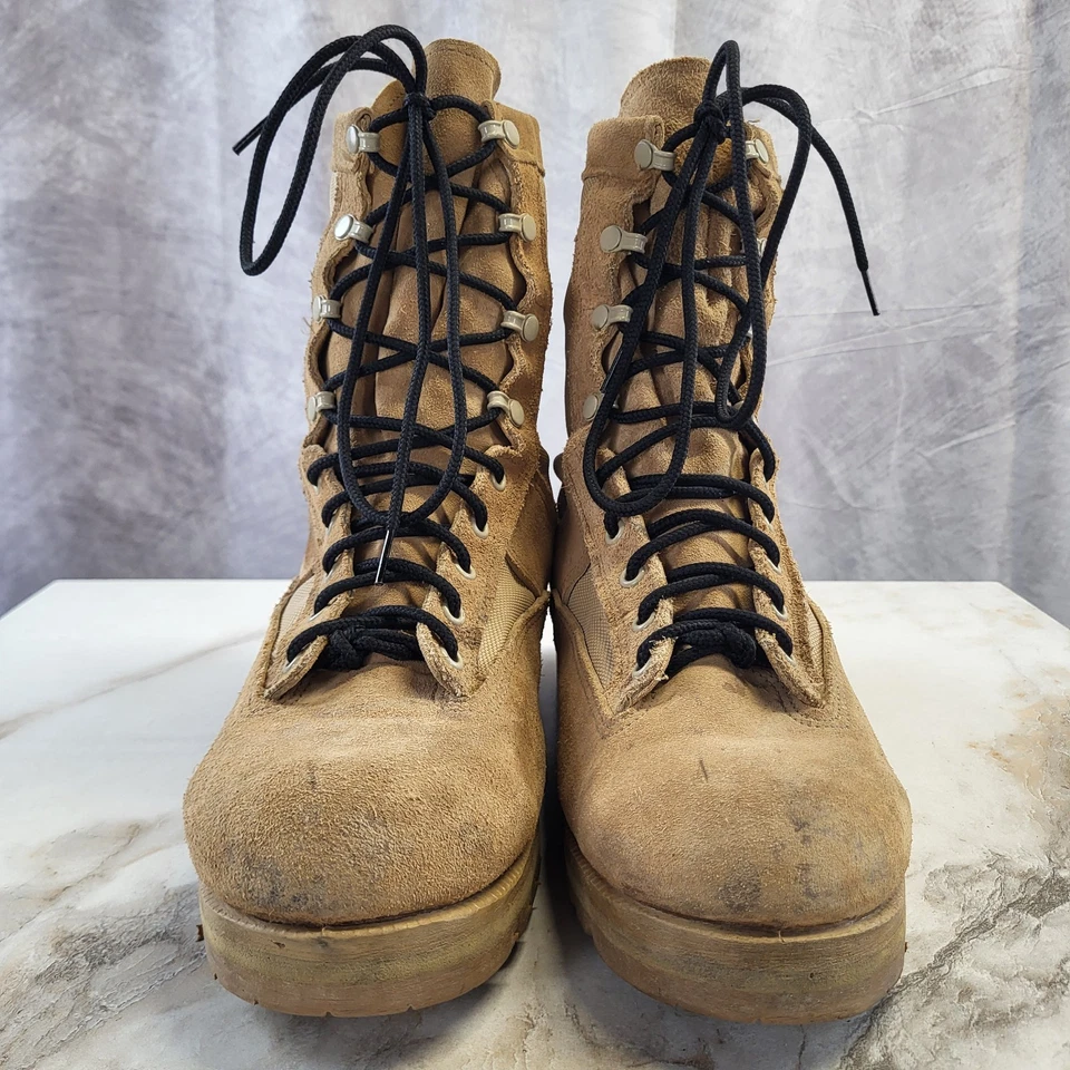 Botas de combate Belleville Gore-tex impermeables de gamuza para hombre talla 10,5 W beige Foto 3 de 4