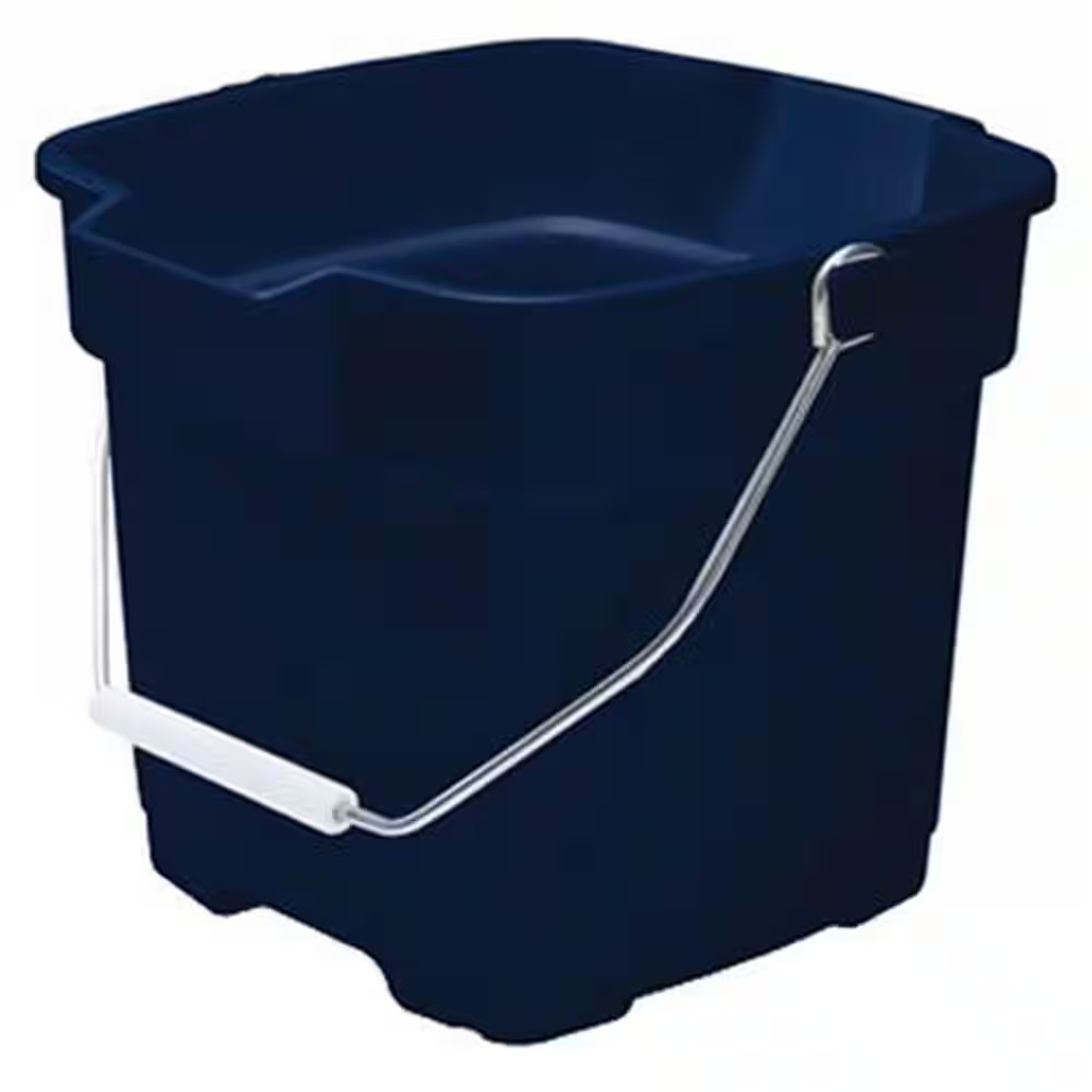 NEW 3.75 Gal Plastic Bucket – Sturdy Versatile Ideal for Cleaning Storage & More